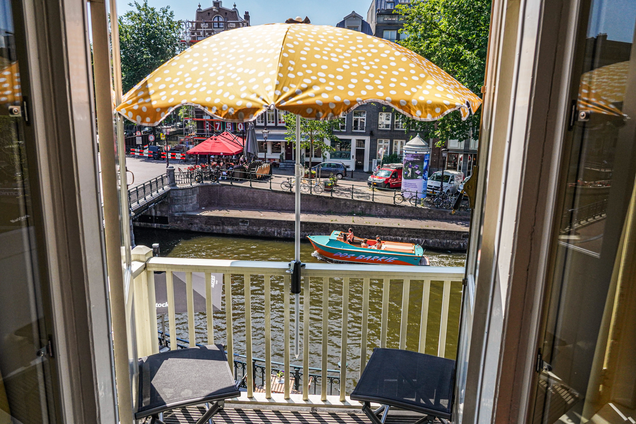 Balcony The Balcony at Prinsen Canal apartment Amsterdam
