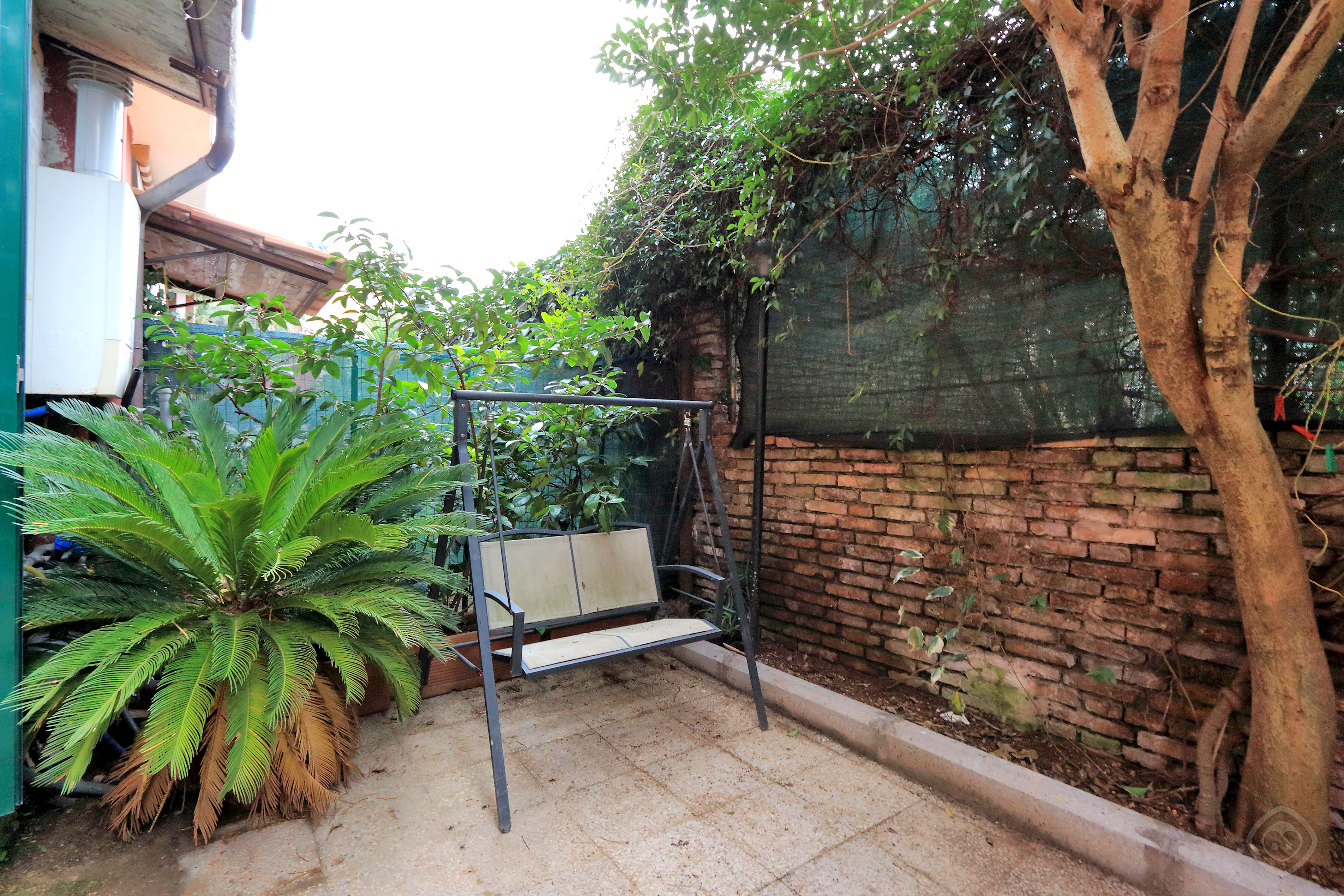 Garden other angle Appia Park apartment Rome